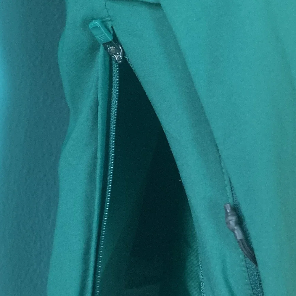 Adidas Miami Windbreaker Jacket Mens‎ L Green  1/4 Zip Pullover Aeroready Nice